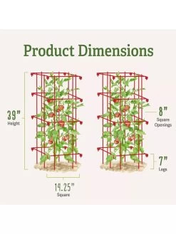Tomato Cages, Set Of 4 14 Tomato Cages, Set Of 4 -Garden Sales 8587040 1