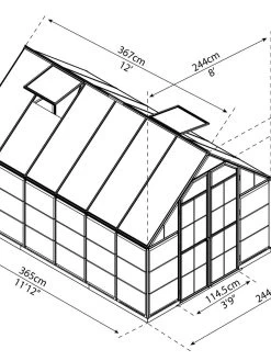 Canopia® By Palram Balance Greenhouse, 8' X 12' 21 Canopia® By Palram Balance Greenhouse, 8' X 12' -Garden Sales 8588023 06V jpg