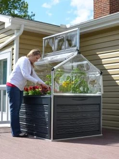 Canopia® By Palram Plant Inn™ Raised Bed Greenhouse, 4' X 4' -Garden Sales 8588308 02V tif