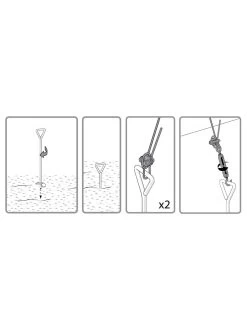 Canopia® By Palram Anchoring Kit For The Palram - Canopia Greenhouses 14 Canopia® By Palram Anchoring Kit For The Palram - Canopia Greenhouses -Garden Sales 8591357 08v 1