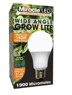 Miracle LED Corded 4-Socket Grow Light Kit With Bulbs, Full Spectrum And Red 11 Miracle LED Corded 4-Socket Grow Light Kit With Bulbs, Full Spectrum And Red -Garden Sales 8599032 02V tif