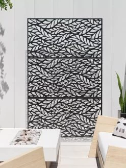 Veradek 3-Panel Privacy Screen Set, Flowleaf -Garden Sales 8599187 09V tif