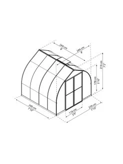 Canopia® By Palram Bella™ Greenhouse, 8' 35 Canopia® By Palram Bella™ Greenhouse, 8' -Garden Sales 8599337 08v