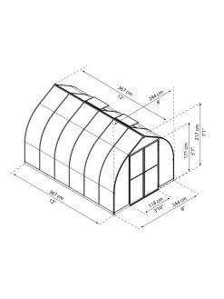 Canopia® By Palram Bella™ Greenhouse, 8' 33 Canopia® By Palram Bella™ Greenhouse, 8' -Garden Sales 8599338 04v