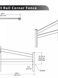 Split Rail Corner Vinyl Fence 7 Split Rail Corner Vinyl Fence -Garden Sales 8599774 03V tif
