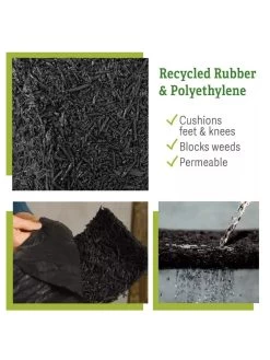 Recycled Rubber Mulch Edging, 12’ X 6” 8 Recycled Rubber Mulch Edging, 12’ X 6” -Garden Sales 8599854 material GSC