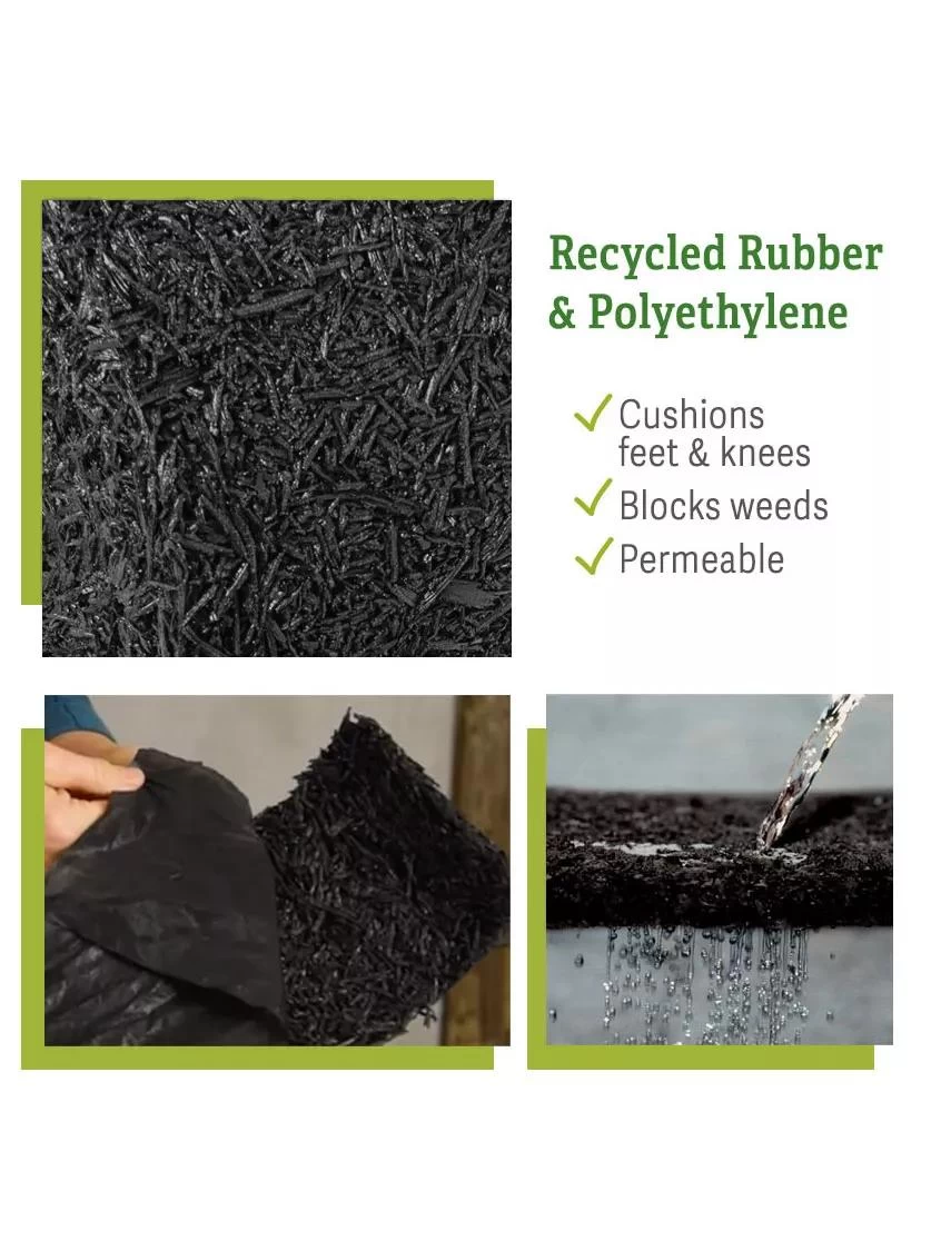 Recycled Rubber Mulch Edging, 12’ X 6” 5 Recycled Rubber Mulch Edging, 12’ X 6” - Image 3