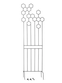 Honeycomb Trellis, Large 5 Honeycomb Trellis, Large -Garden Sales 8600045 18731 tif