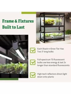 Stack-n-Grow Lights - 2-Tier System -Garden Sales 8608905 7