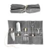 Esschert Waxed Canvas Roll Up Pouch 1 Esschert Waxed Canvas Roll Up Pouch -Garden Sales 8610177 01v esschert waxed canvas roll up tool pouch