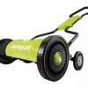 Sun Joe MJ1800M 18-Inch Quad-Wheel, 5-Position, Razor Sharp Cutting Blade, Silent Push Reel Mower -Garden Sales 8610480 01V JPG