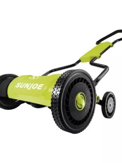 Sun Joe MJ1800M 18-Inch Quad-Wheel, 5-Position, Razor Sharp Cutting Blade, Silent Push Reel Mower