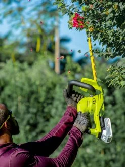 Sun Joe 24V-HT22-LTE 24-Volt ION+ Cordless Hedge Trimmer Kit | 22-Inch | W/ 2.0-Ah Battery And Charger -Garden Sales 8610657 08v