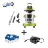 Sun Joe 24V-WDV6000 24-Volt ION+ Cordless Portable Stainless Steel Wet/Dry Vacuum Kit | 5.3 Gal | W/ 4.0-Ah Battery And Charger -Garden Sales 8610658 01v sun joe cordless wet dry vacuum kit