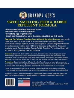 Grandpa Gus's Deer & Rabbit Repellent Spray -Garden Sales 8612427 05V 3 4