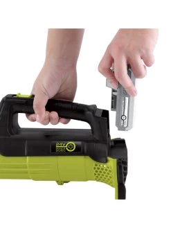 Sun Joe® 24V ION+ 2.0-Ah Cordless Compact Turbine Jet Blower, 100-MPH 350-CFM -Garden Sales 8612516 10v