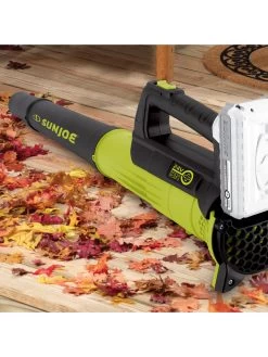 Sun Joe® 24V ION+ 2.0-Ah Cordless Compact Turbine Jet Blower, 100-MPH 350-CFM -Garden Sales 8612516 11v