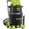 Sun Joe® 16-Gal 1200W 6.5 Pk HP Wet/Dry Shop Vac, HEPA Filtration, Wheeled W/Attachments -Garden Sales 8612524 02v sun joe 16 gal 1200w hp wet dry shop hep vac swd16000