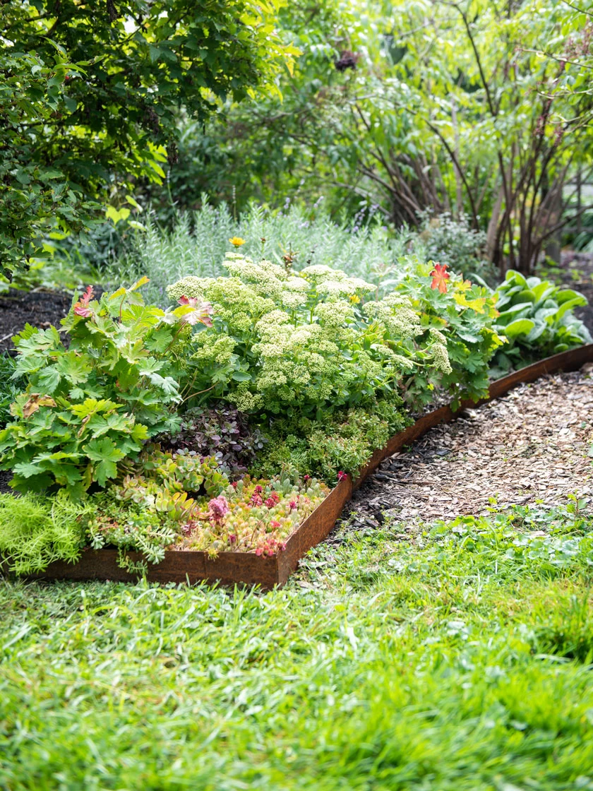 Corten Angle Landscape Edging 44", Set Of 2 3 Corten Angle Landscape Edging 44", Set Of 2