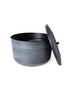 Ribbed Hose Pot With Lid -Garden Sales 8613332 5803
